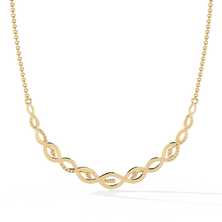 Twisted Vine Modern Necklace | 925 Sterling Silver