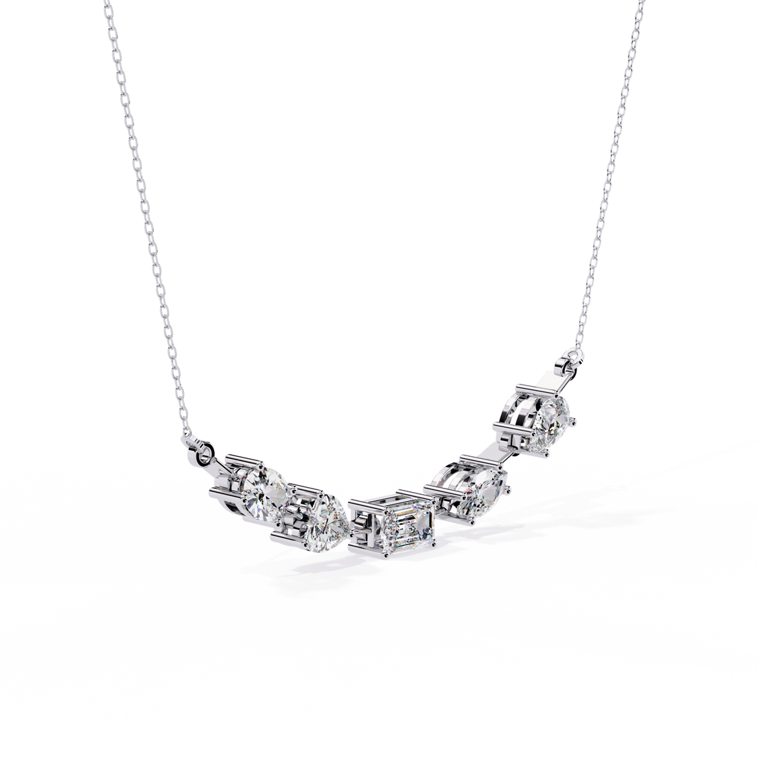Radiant Mélange Mixed Shape Necklace