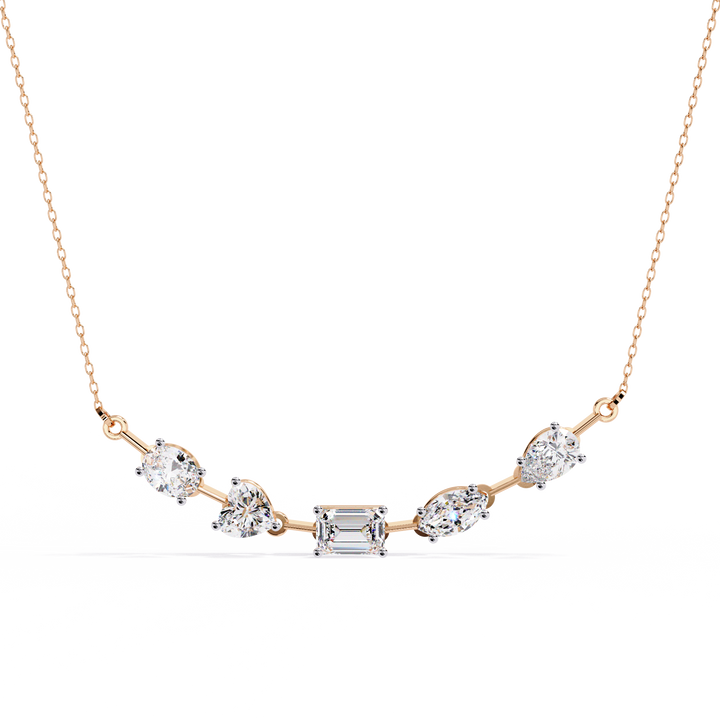 Radiant Mélange Mixed Shape Necklace
