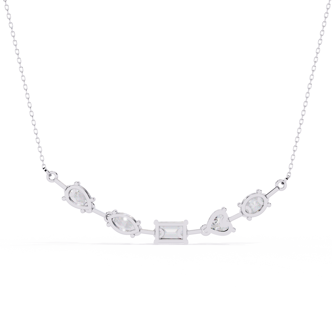 Radiant Mélange Mixed Shape Necklace