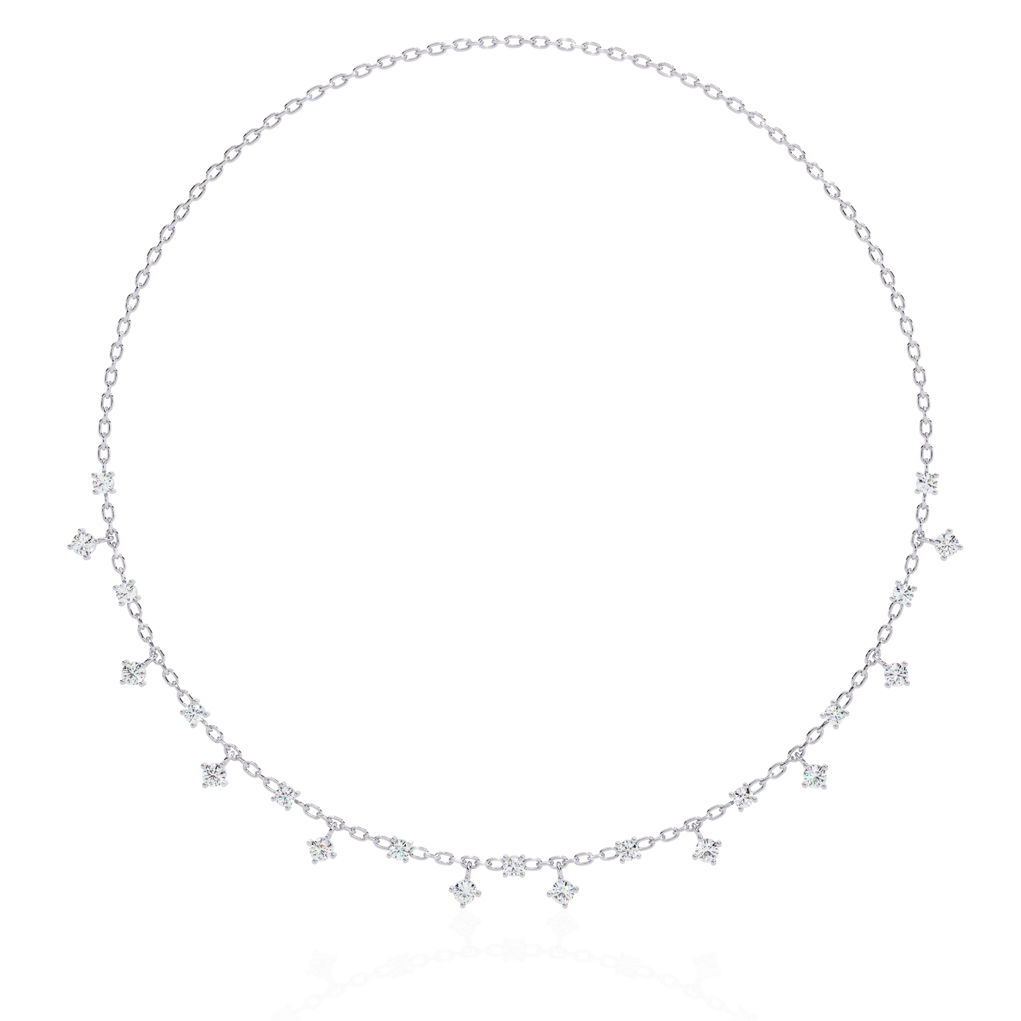 PavÃ© Cube Charm Necklace | 925 Sterling Silver