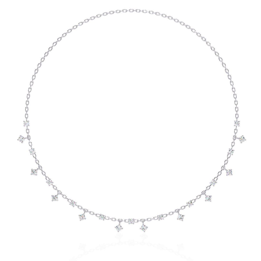 PavÃ© Cube Charm Necklace | 925 Sterling Silver