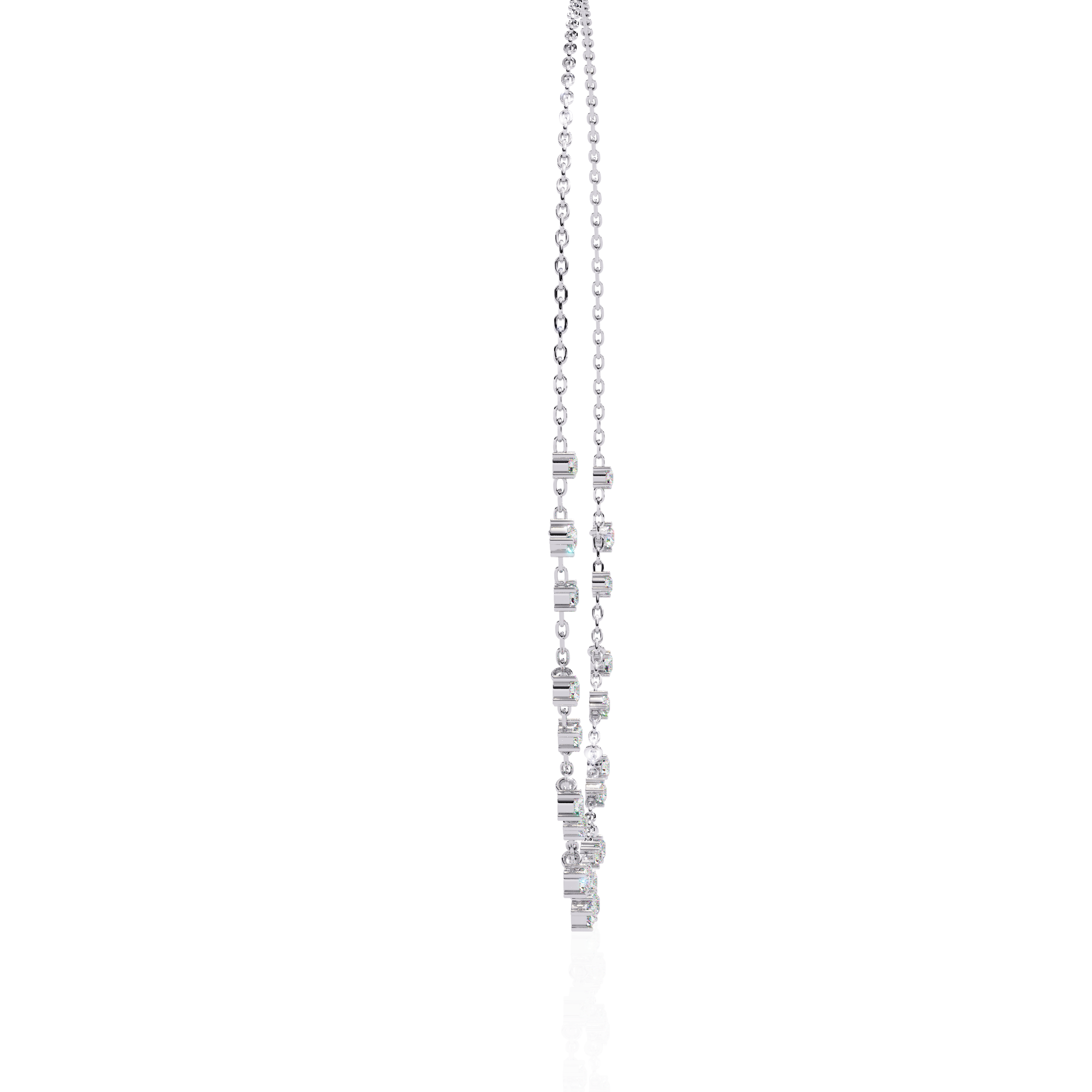 PavÃ© Cube Charm Necklace | 925 Sterling Silver