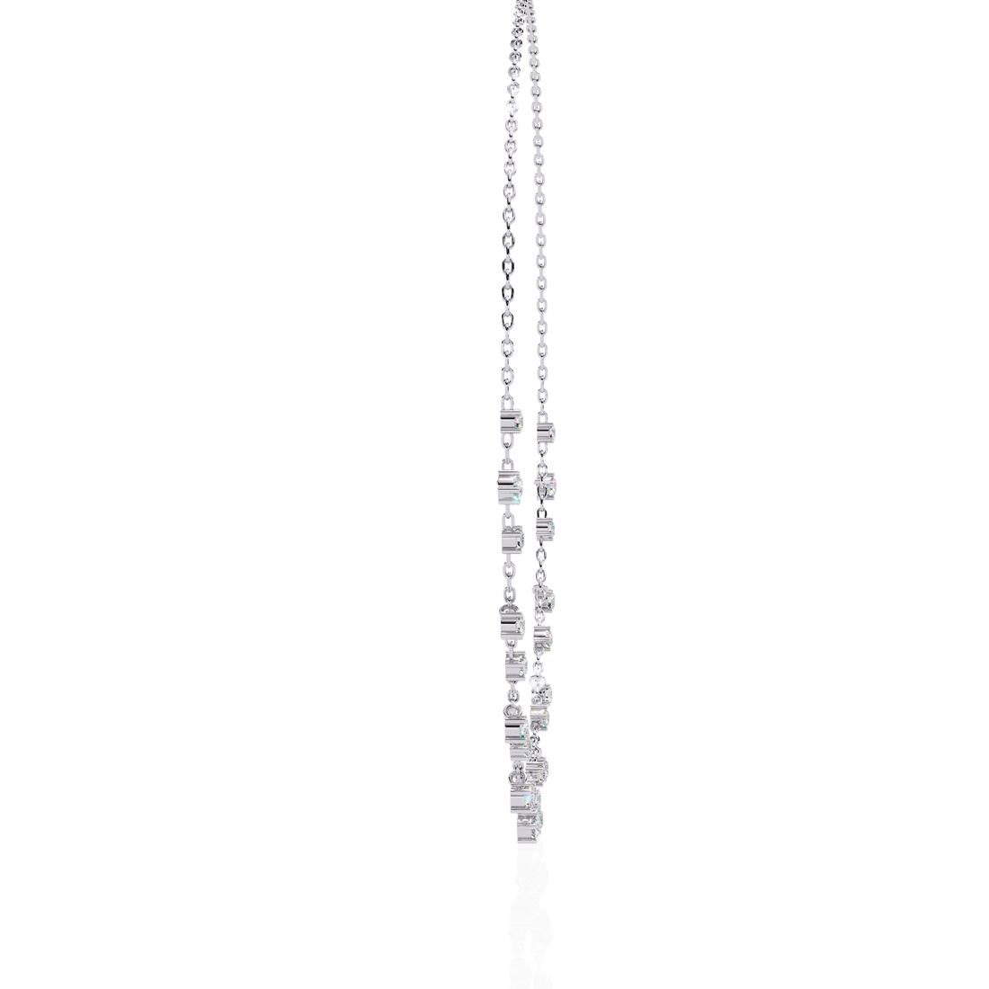 PavÃ© Cube Charm Necklace | 925 Sterling Silver