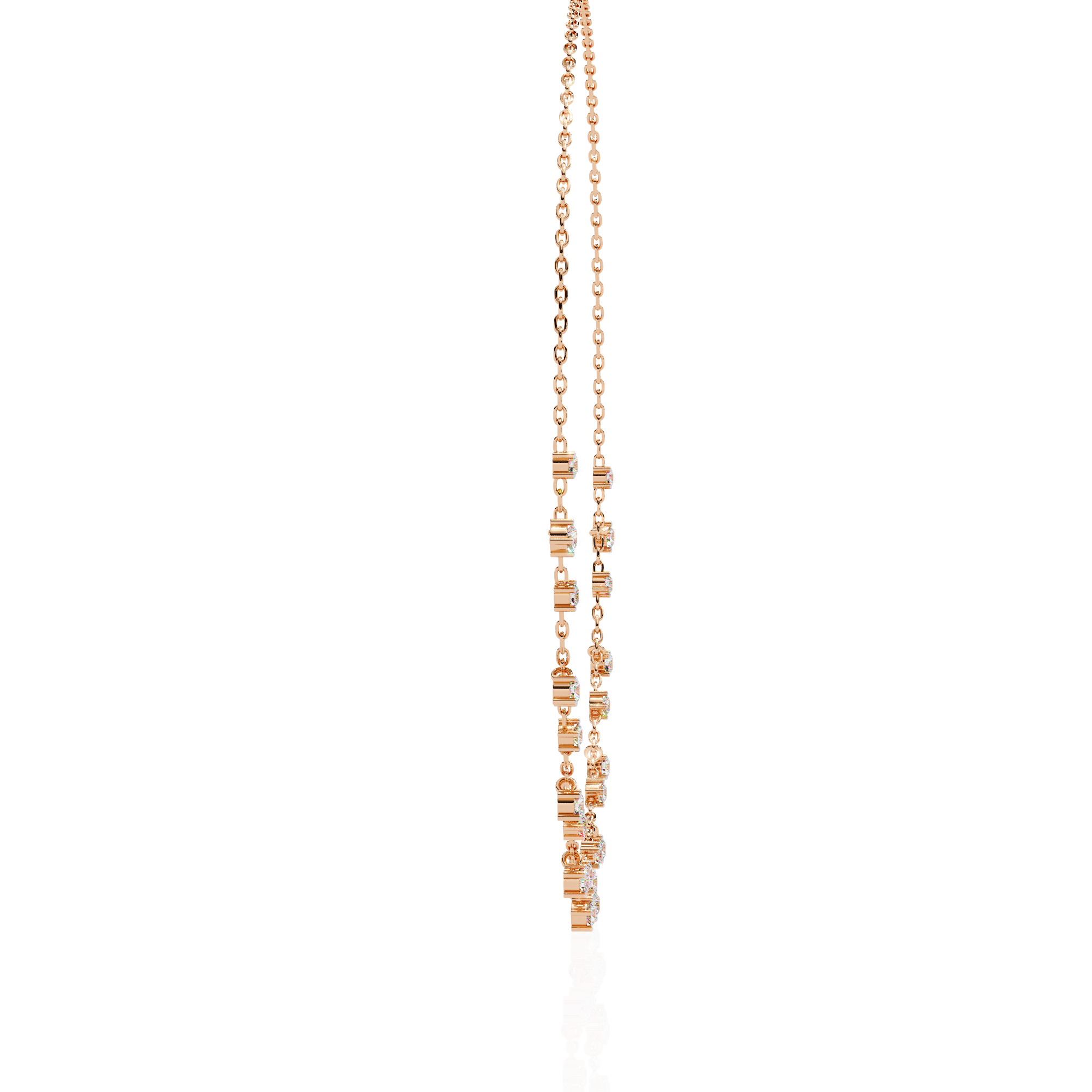 PavÃ© Cube Charm Necklace | 925 Sterling Silver
