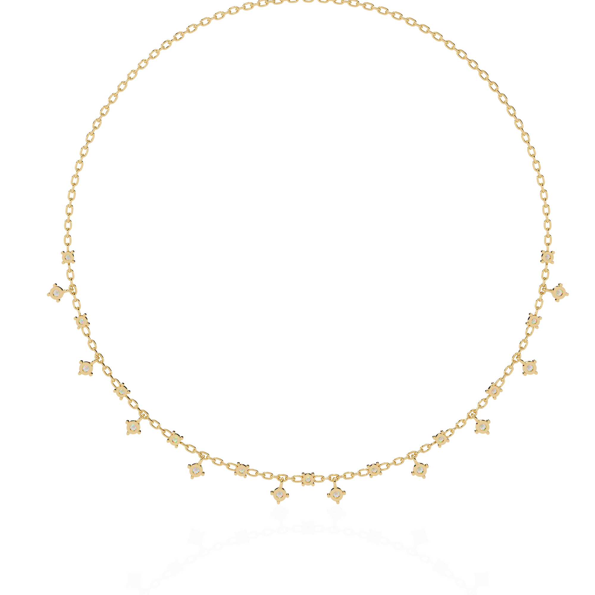 PavÃ© Cube Charm Necklace | 925 Sterling Silver