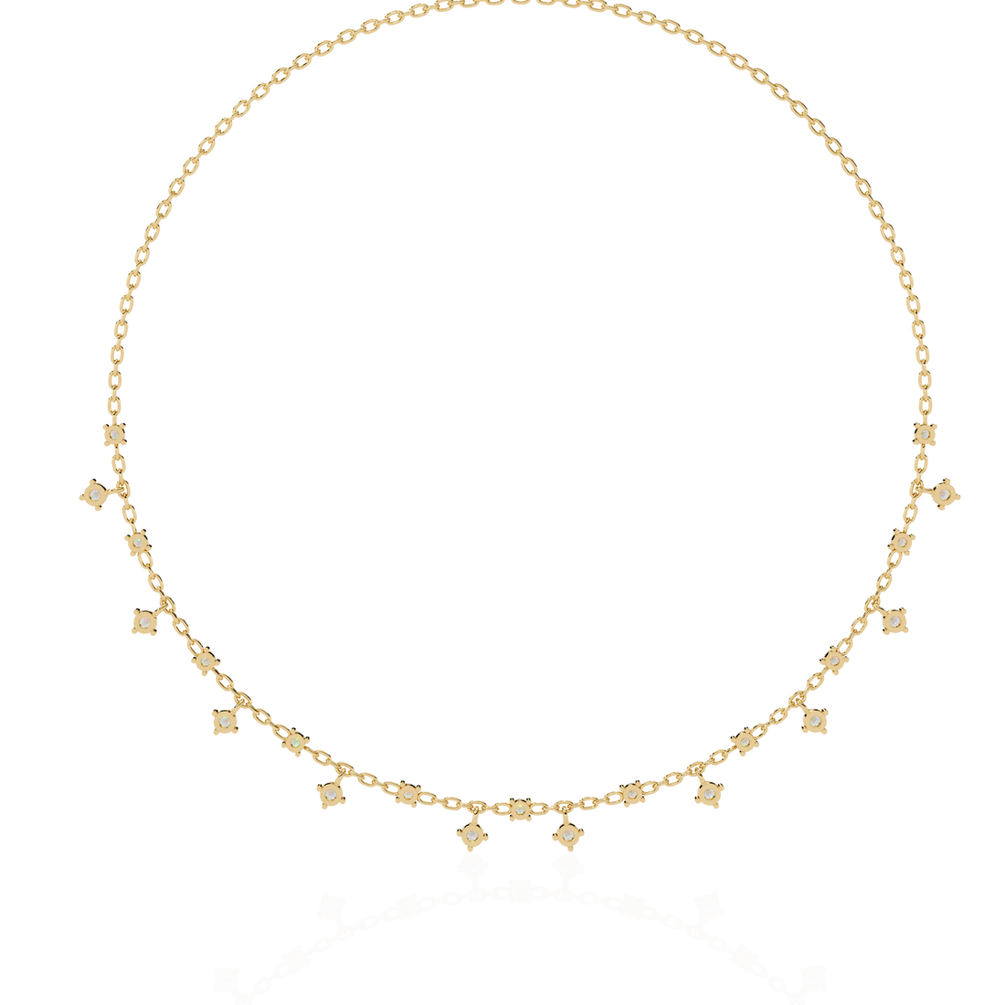 PavÃ© Cube Charm Necklace | 925 Sterling Silver