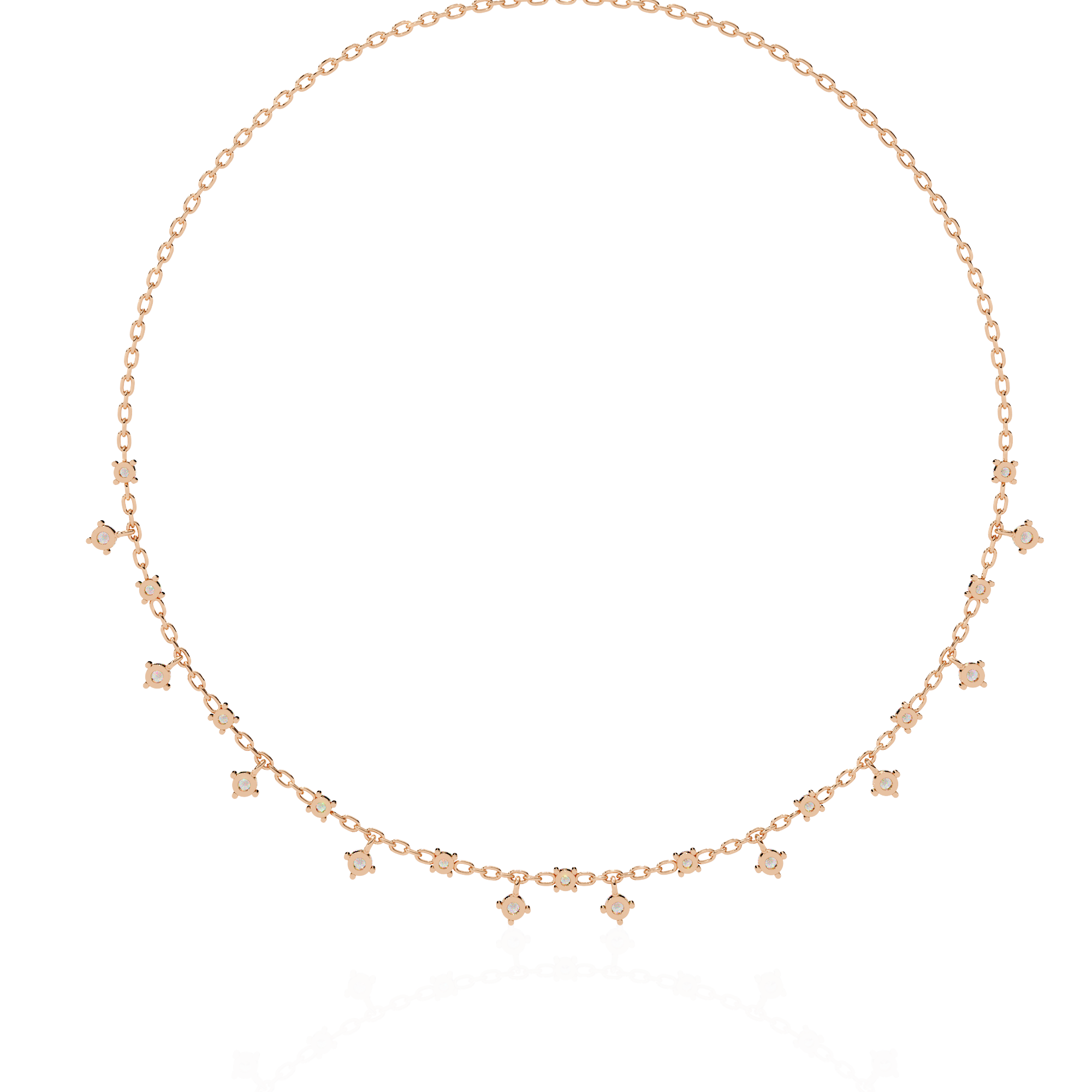 PavÃ© Cube Charm Necklace | 925 Sterling Silver