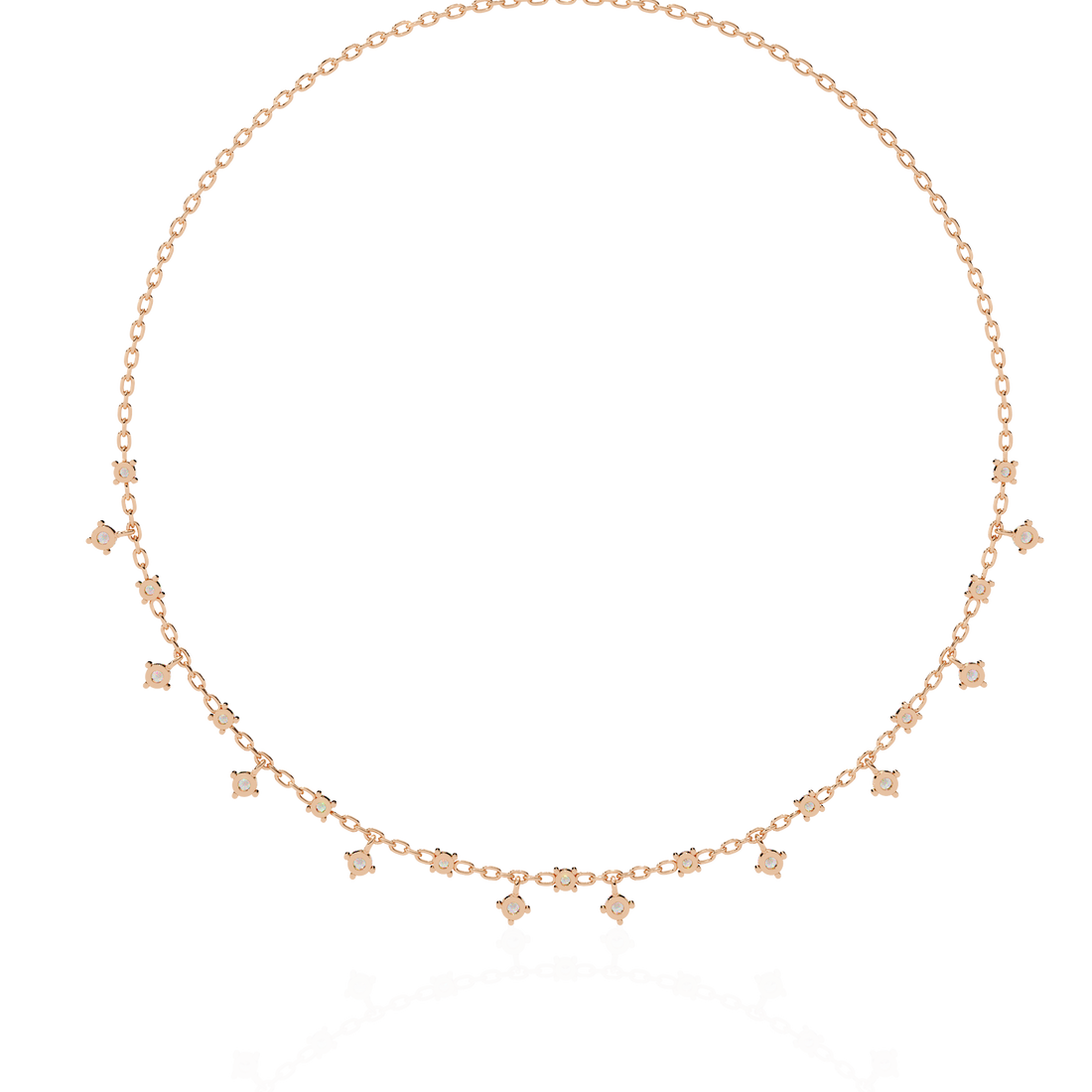 PavÃ© Cube Charm Necklace | 925 Sterling Silver