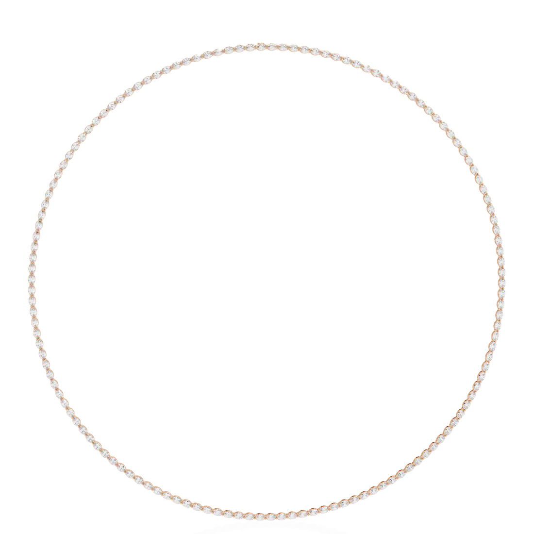 Timeless Oval-Cut Diamond Necklace | 925 Sterling Silver