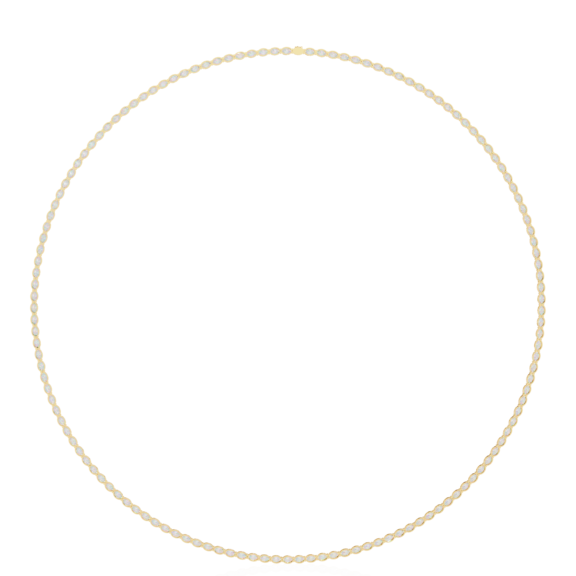 Timeless Oval-Cut Diamond Necklace | 925 Sterling Silver