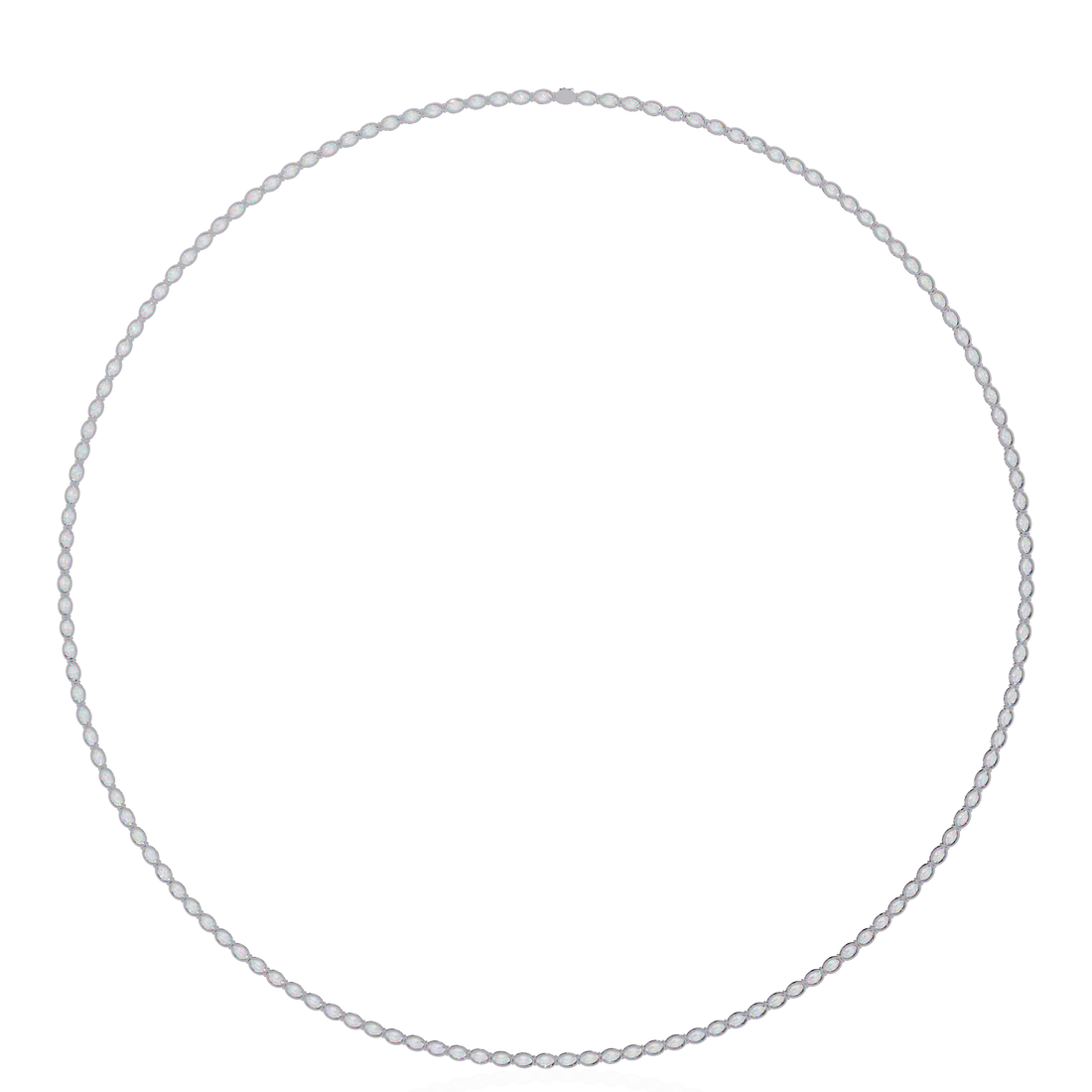 Timeless Oval-Cut Diamond Necklace | 925 Sterling Silver