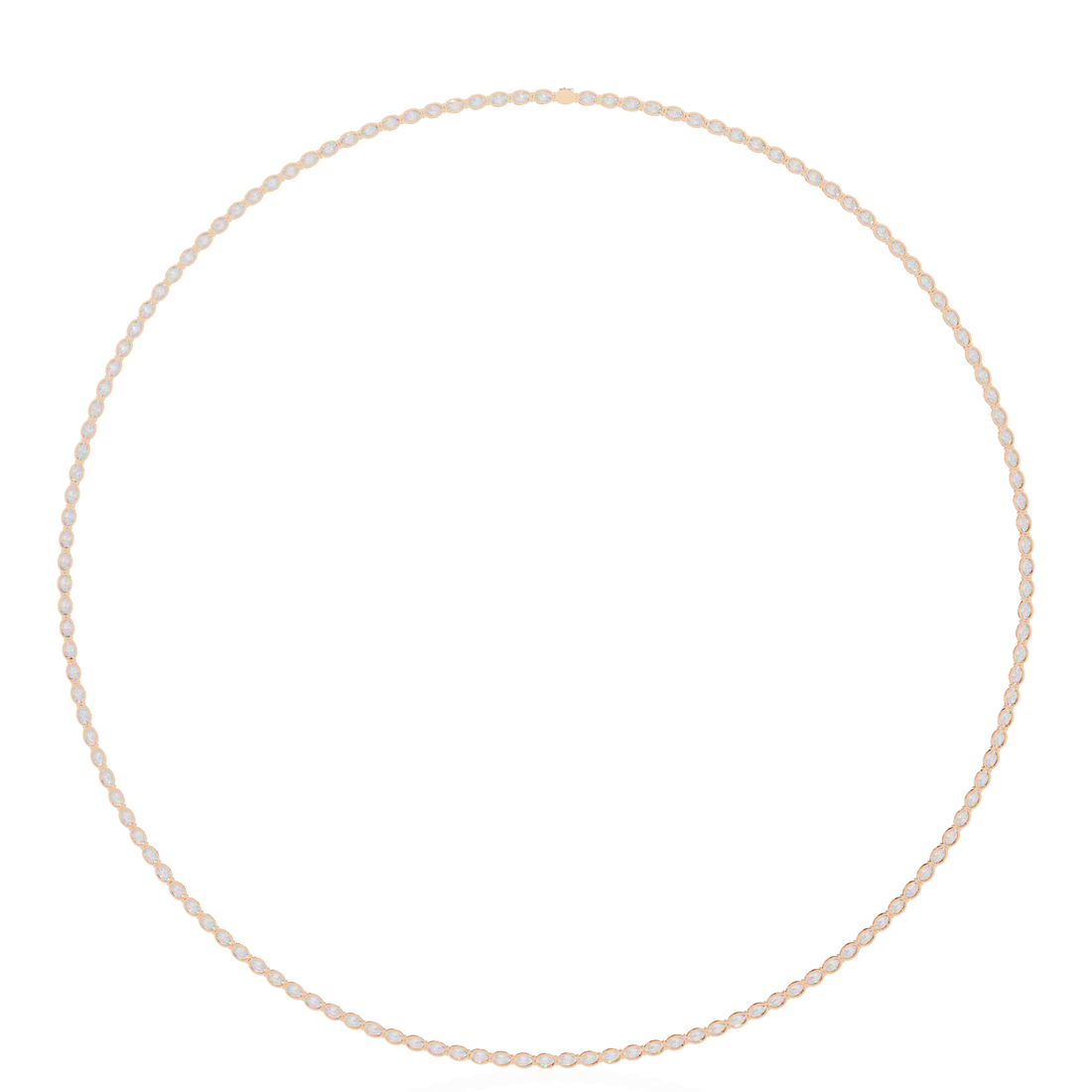 Timeless Oval-Cut Diamond Necklace | 925 Sterling Silver