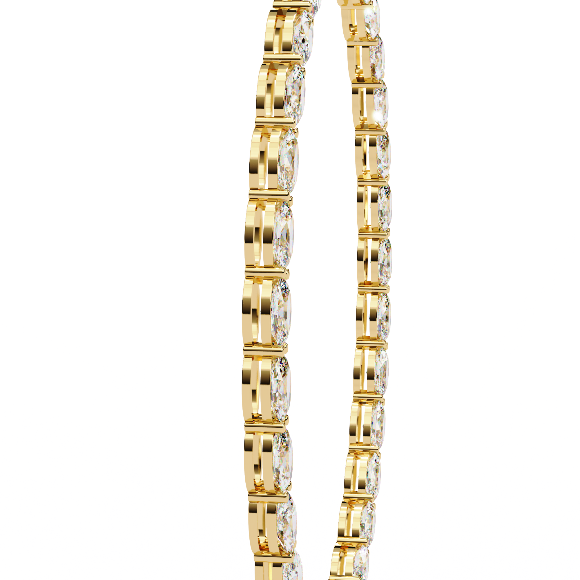 Timeless Oval-Cut Diamond Necklace | 925 Sterling Silver