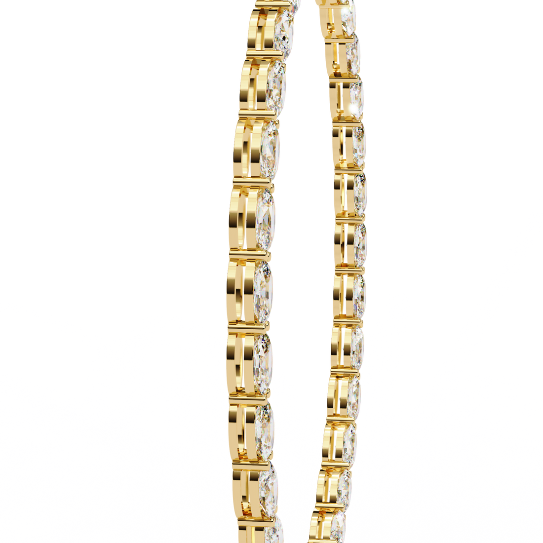 Timeless Oval-Cut Diamond Necklace | 925 Sterling Silver