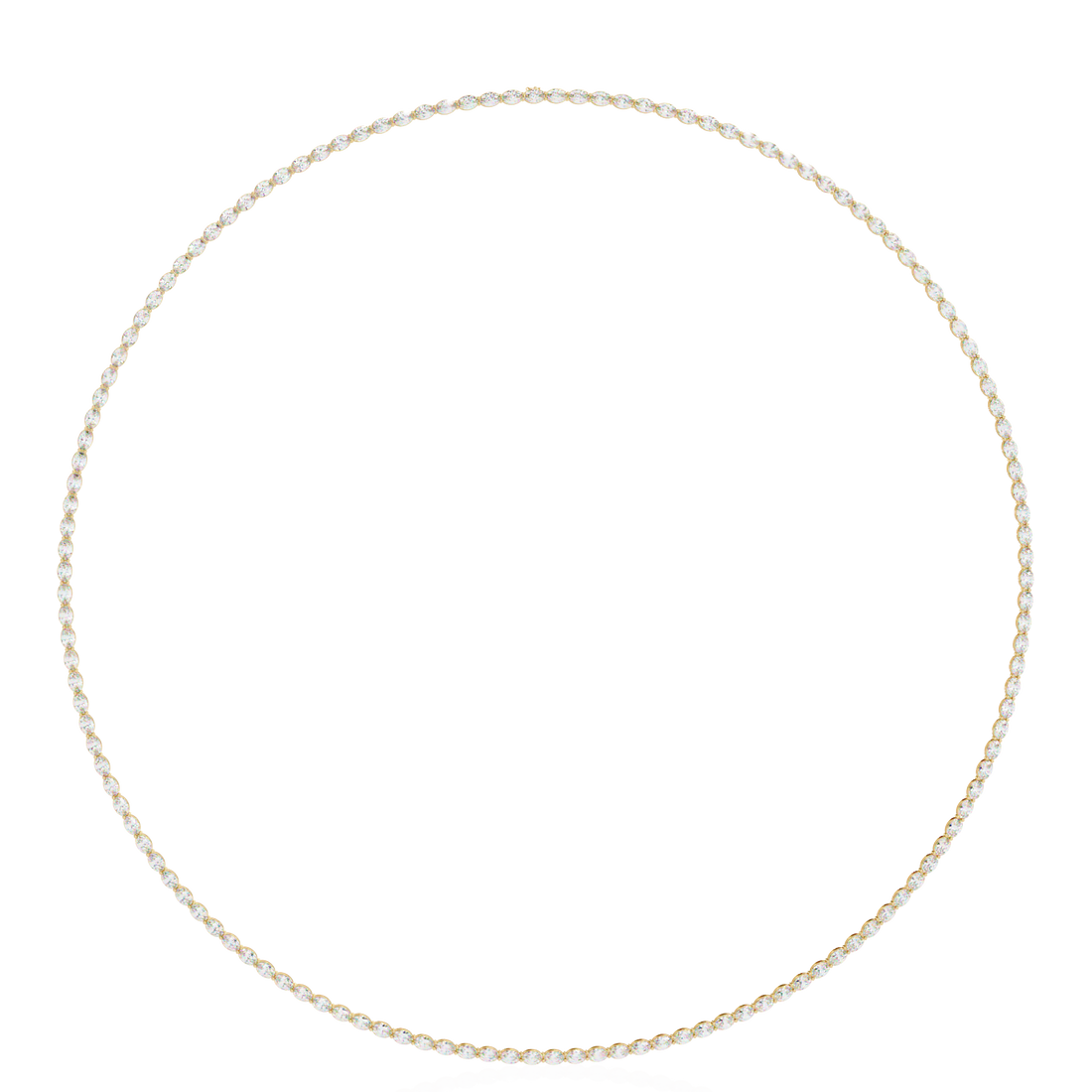 Timeless Oval-Cut Diamond Necklace | 925 Sterling Silver