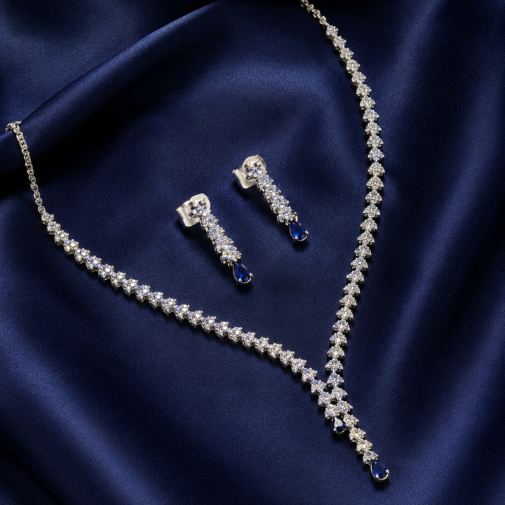 Blue Stone Jewellery Set