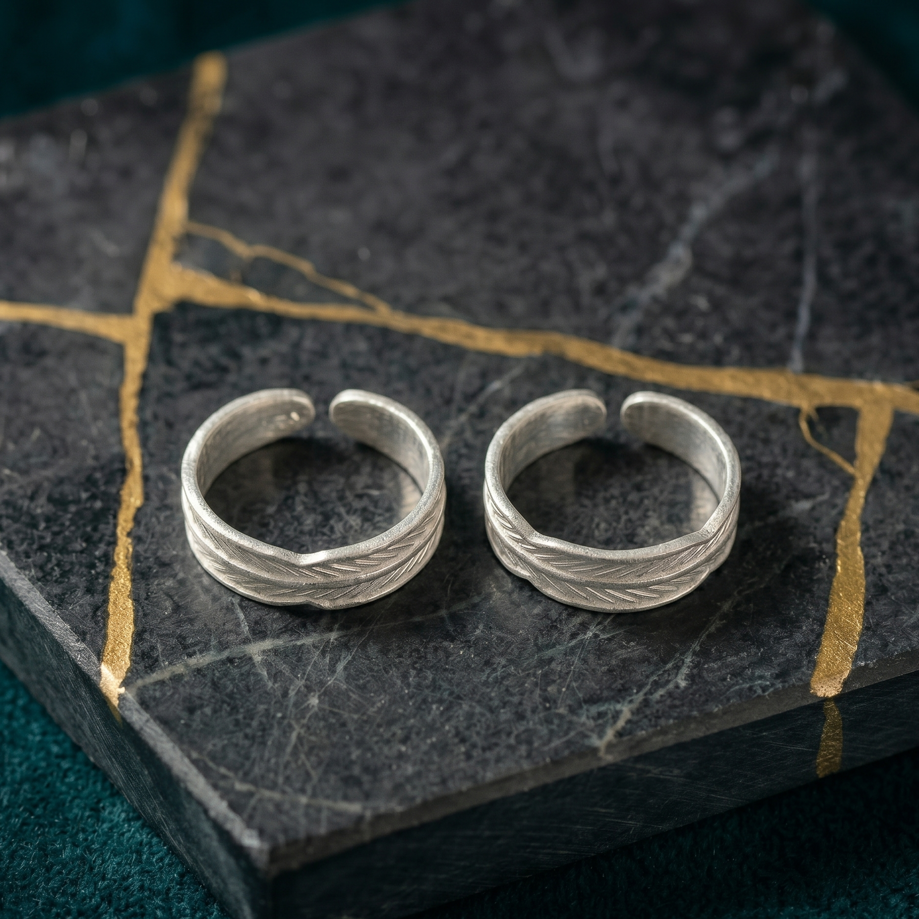 Pure silver toe ring