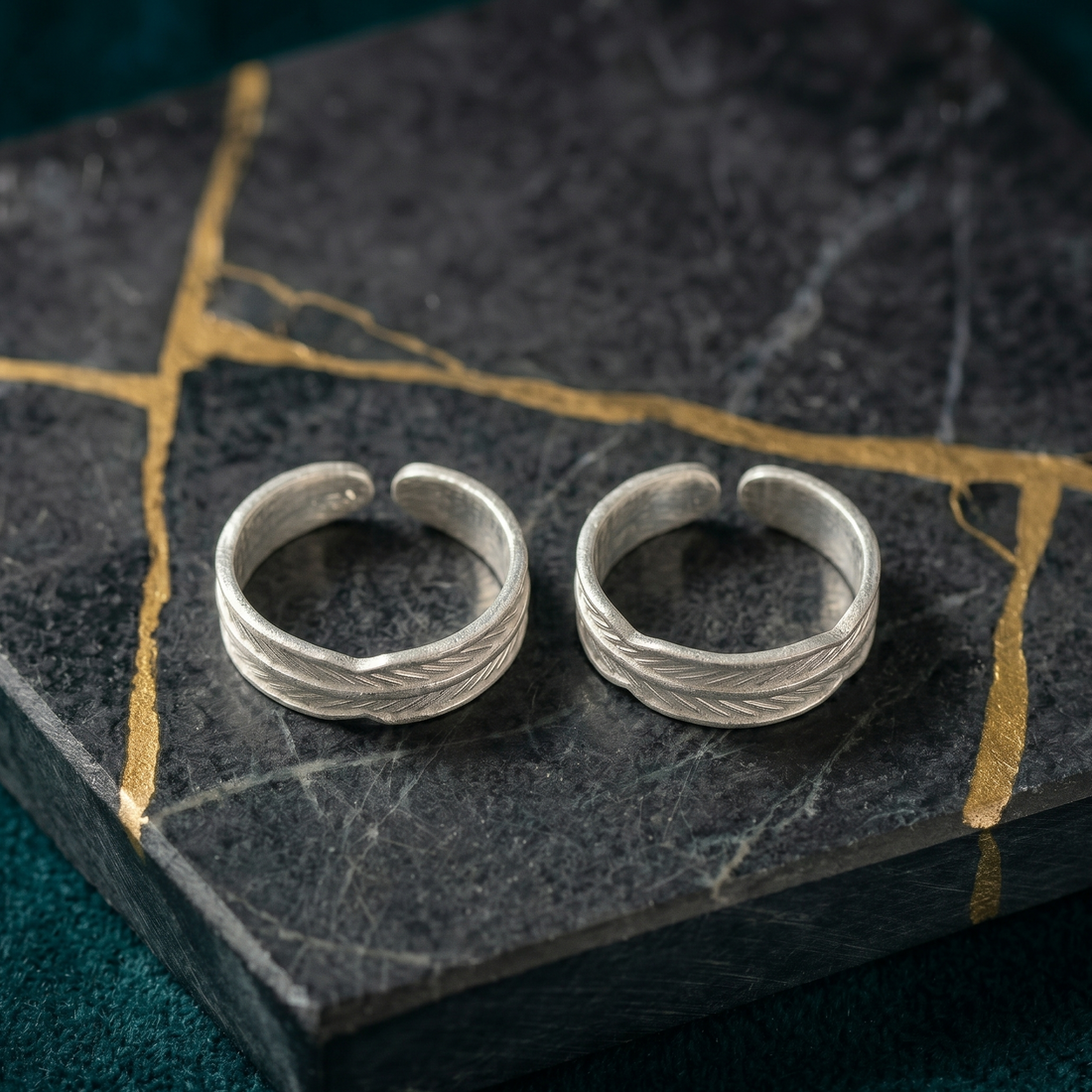 Pure silver toe ring