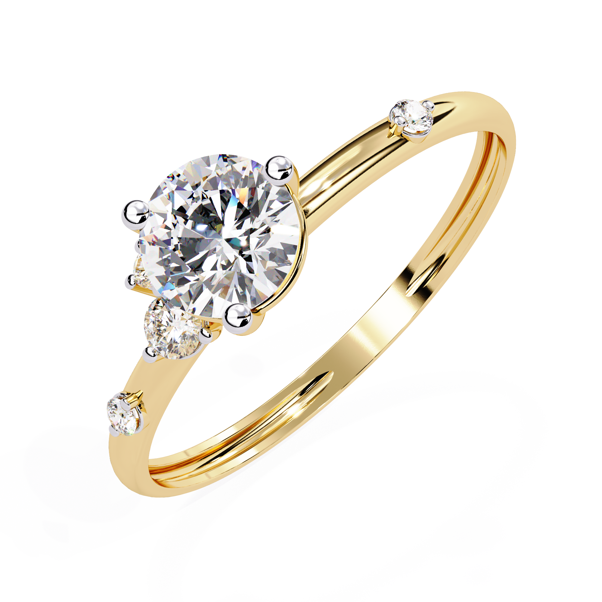 Forever Shine Round-Cut Diamond Ring