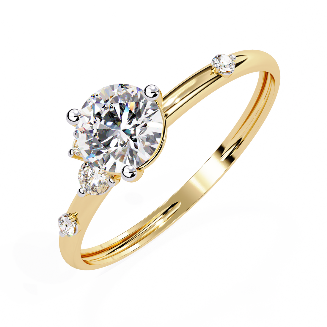 Forever Shine Round-Cut Diamond Ring