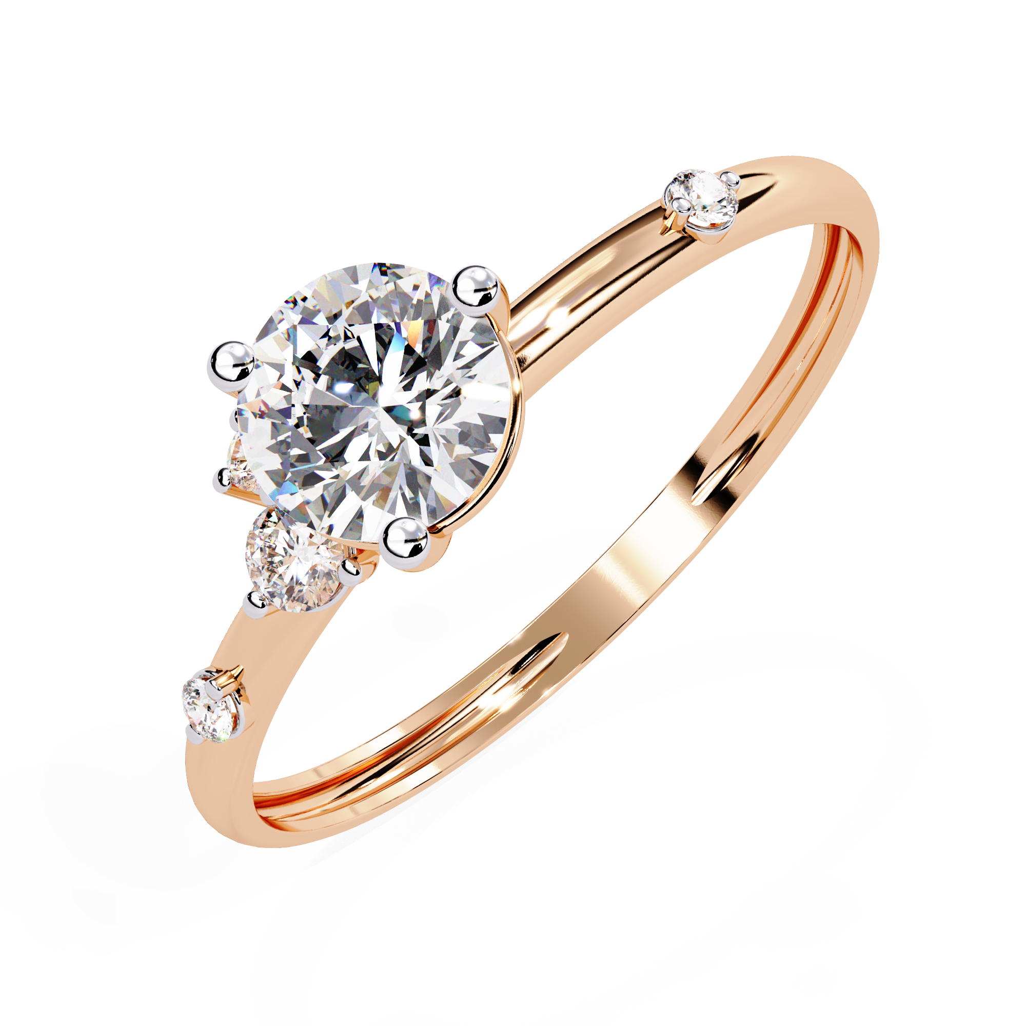 Forever Shine Round-Cut Diamond Ring