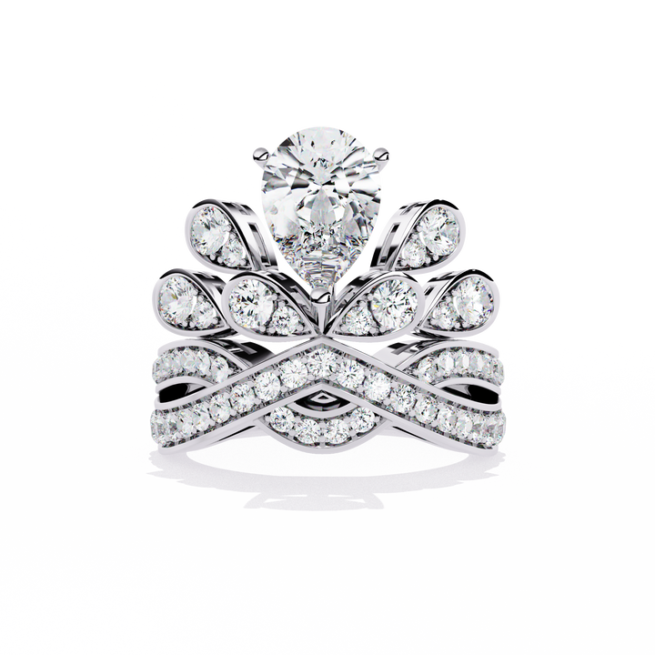 Majestic Tiara Diamond Bridal Ring