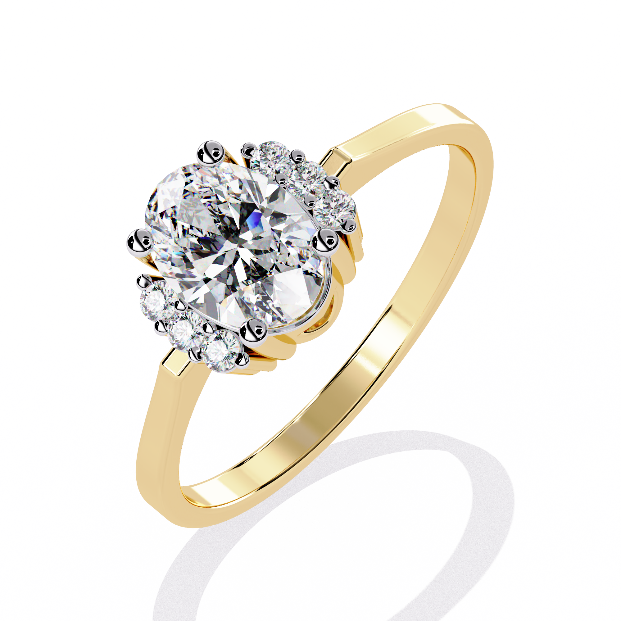 Ethereal Bloom Round Solitaire Ring | 925 Sterling Silver