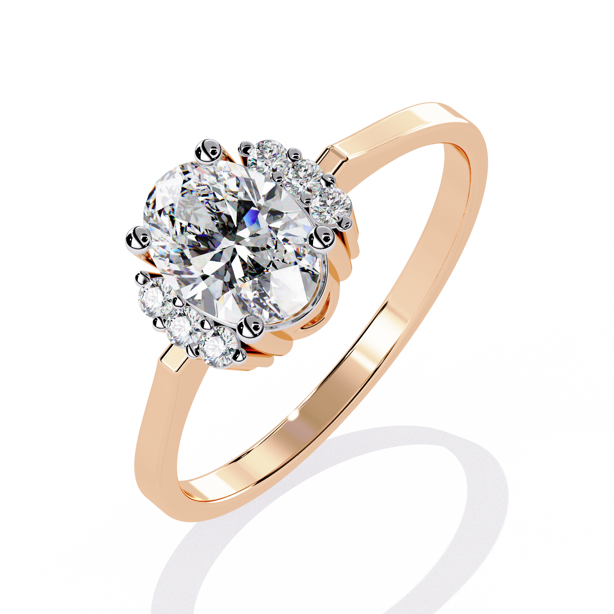 Ethereal Bloom Round Solitaire Ring | 925 Sterling Silver