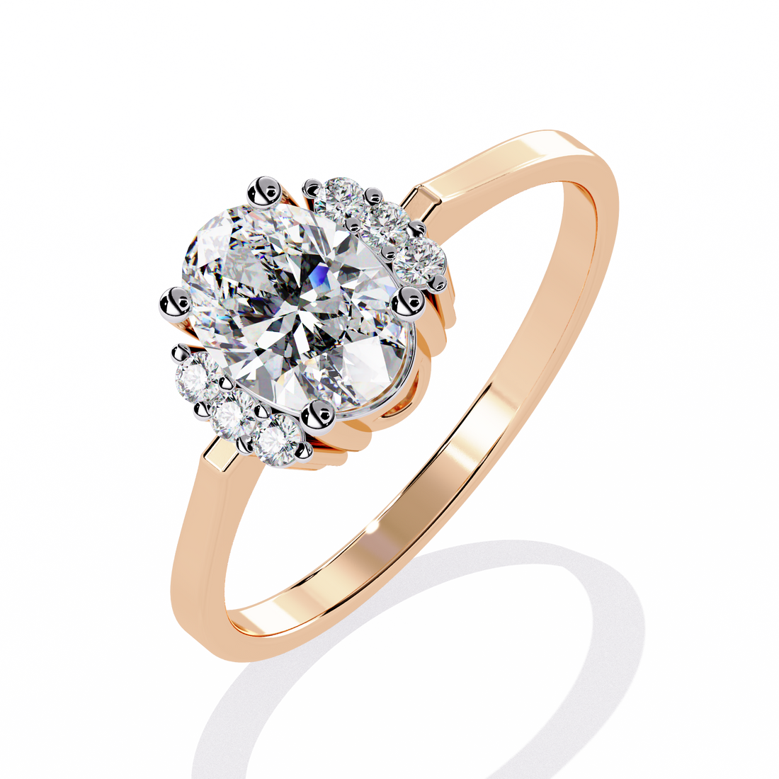 Ethereal Bloom Round Solitaire Ring | 925 Sterling Silver