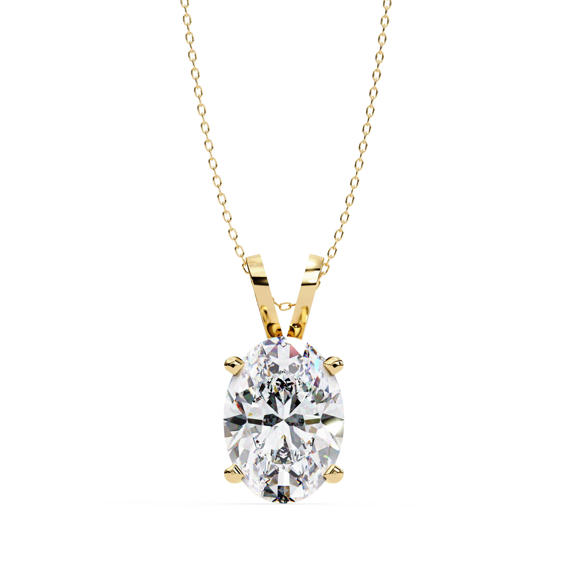 Celeste Oval-Cut Radiance Pendant | 925 Sterling Silver