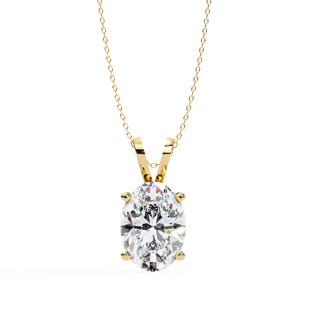Celeste Oval-Cut Radiance Pendant | 925 Sterling Silver