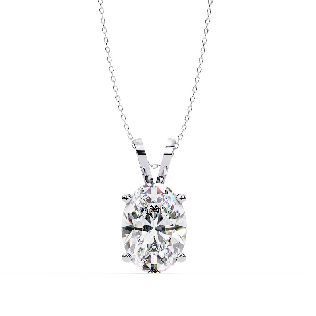 Celeste Oval-Cut Radiance Pendant | 925 Sterling Silver
