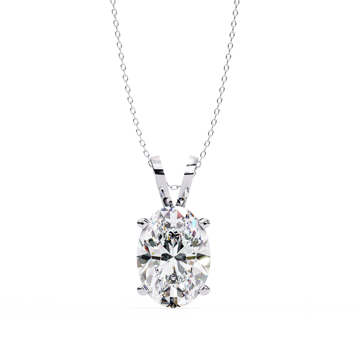 Celeste Oval-Cut Radiance Pendant | 925 Sterling Silver