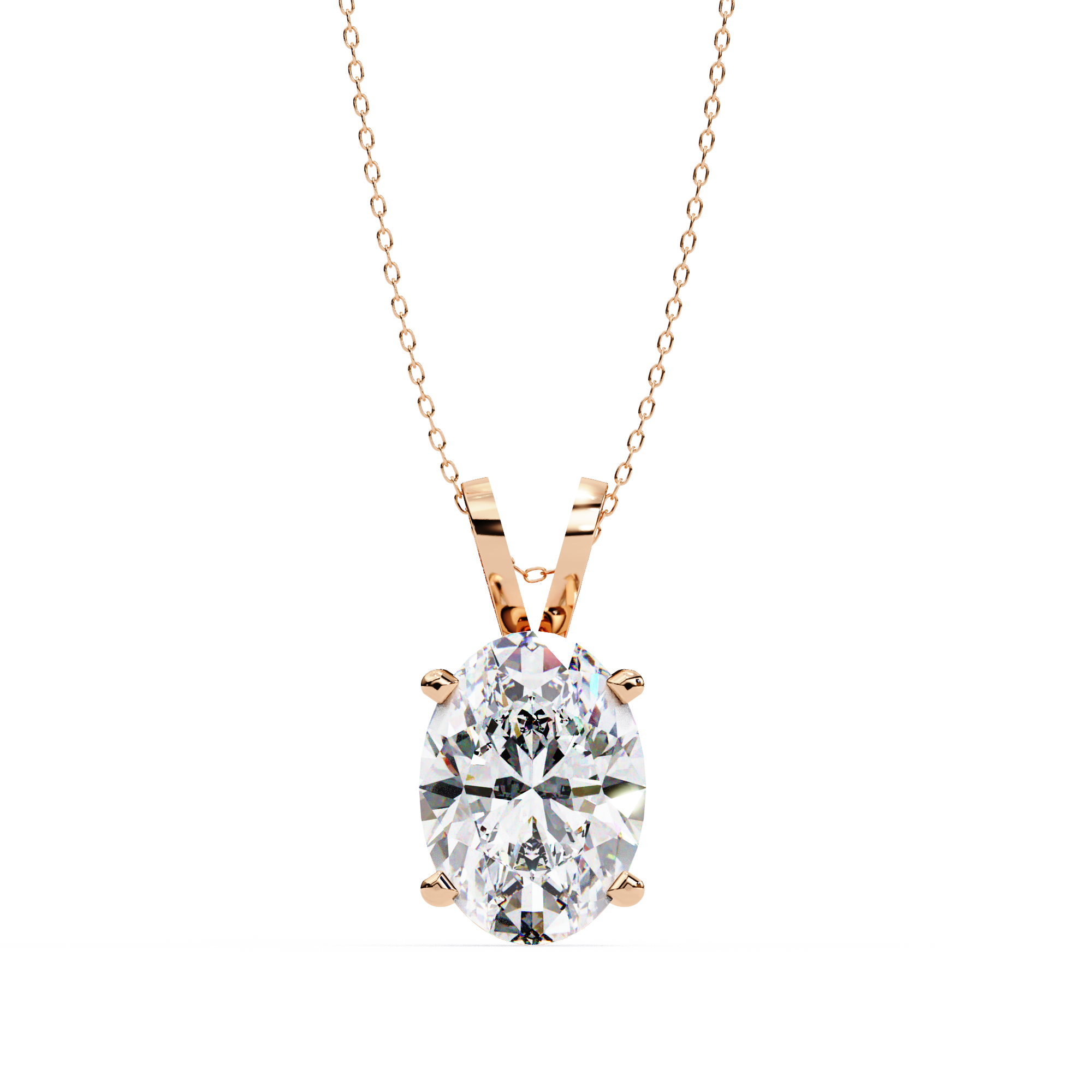 Celeste Oval-Cut Radiance Pendant | 925 Sterling Silver