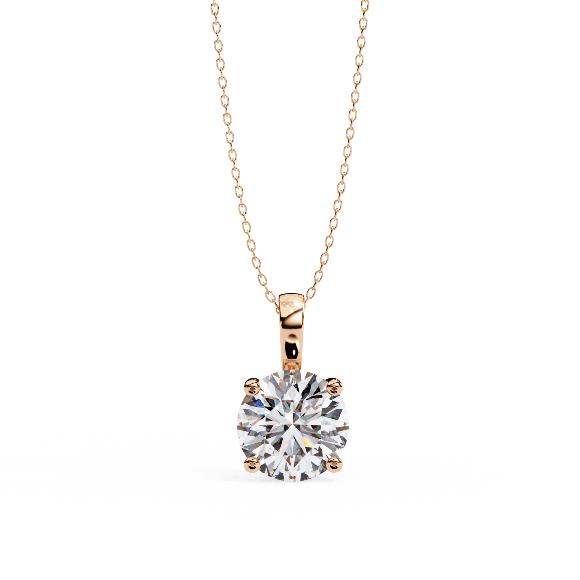Aurora Spark Classic Solitaire Pendant | 925 Sterling Silver