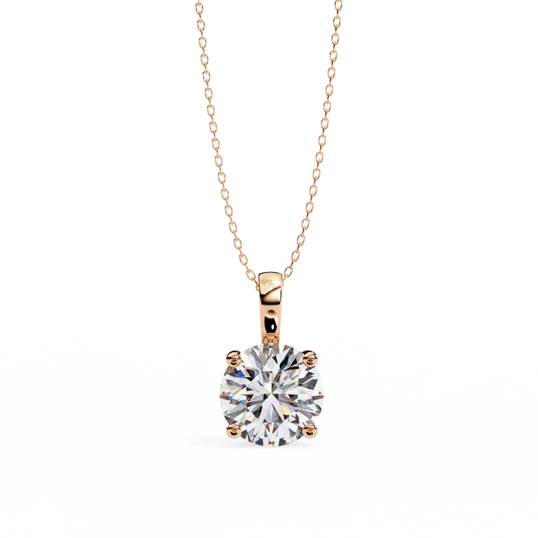 Aurora Spark Classic Solitaire Pendant | 925 Sterling Silver