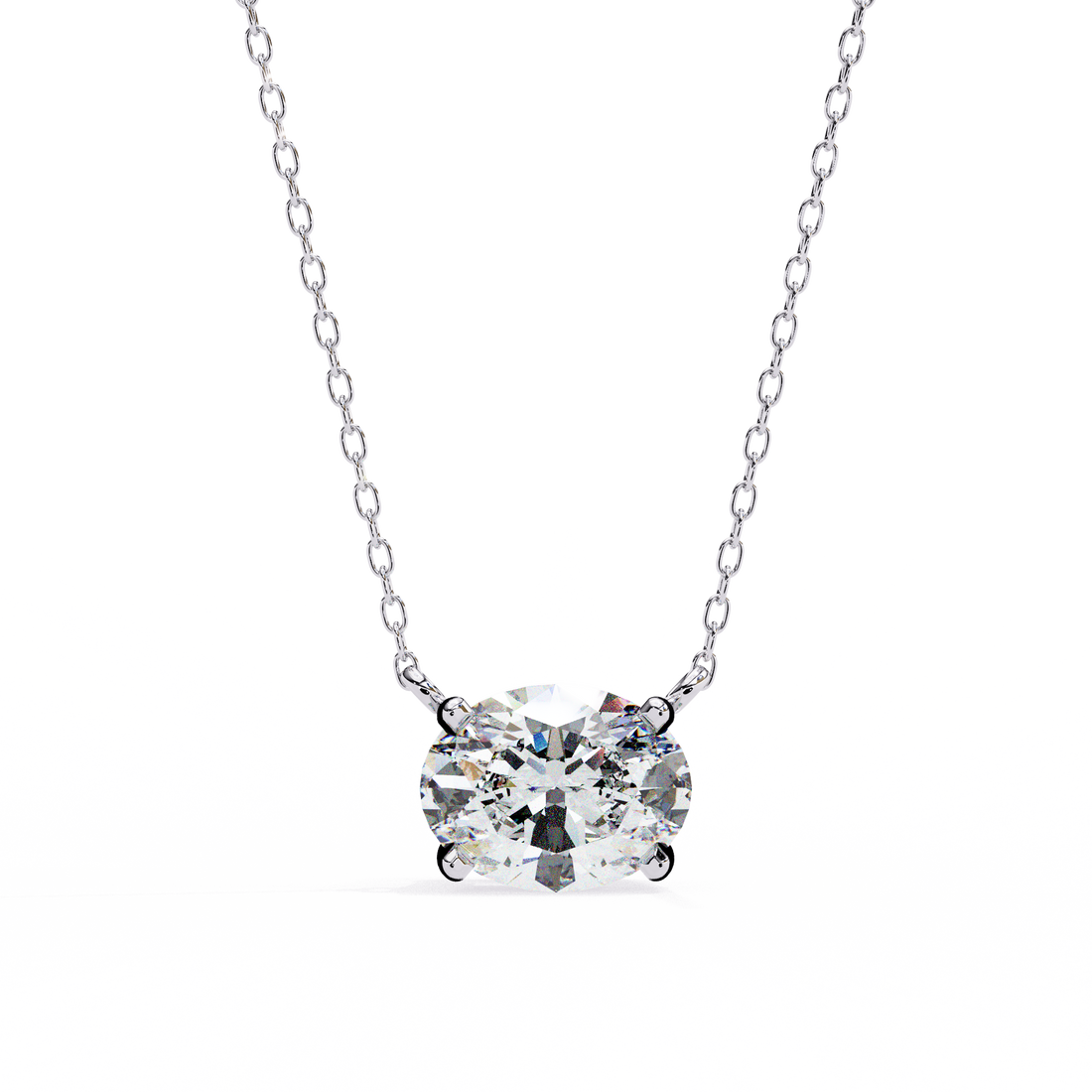 Pure Radiance Round-Cut Solitaire Necklace | 925 Sterling Silver