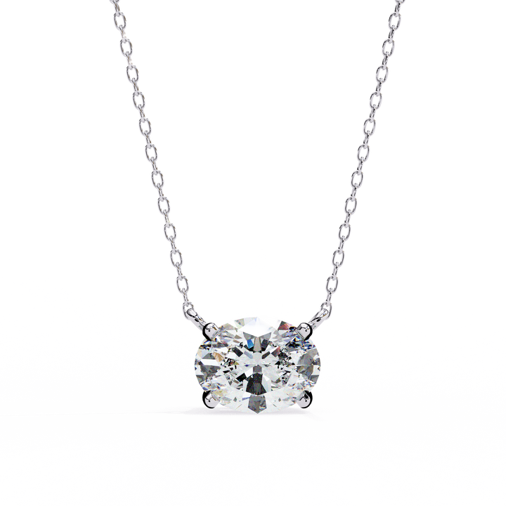 Pure Radiance Round-Cut Solitaire Necklace | 925 Sterling Silver