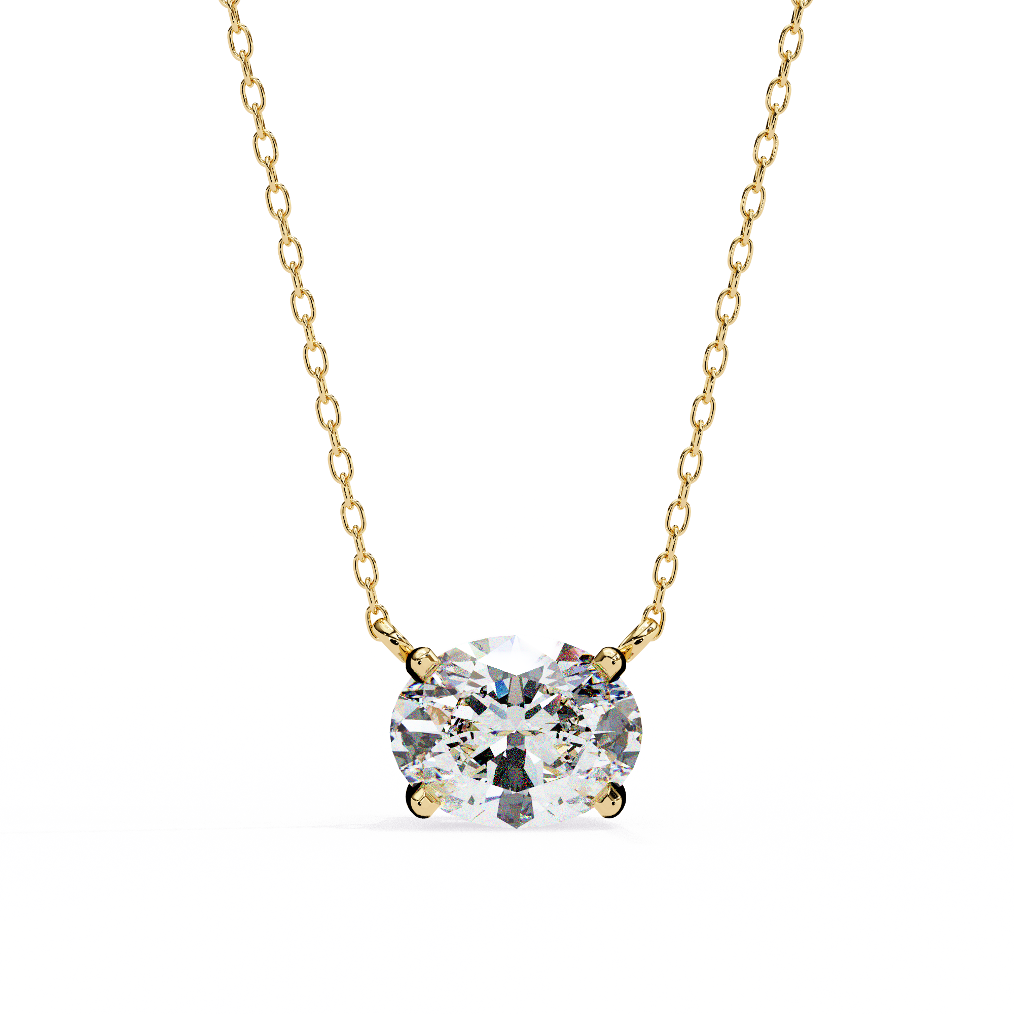 Pure Radiance Round-Cut Solitaire Necklace | 925 Sterling Silver