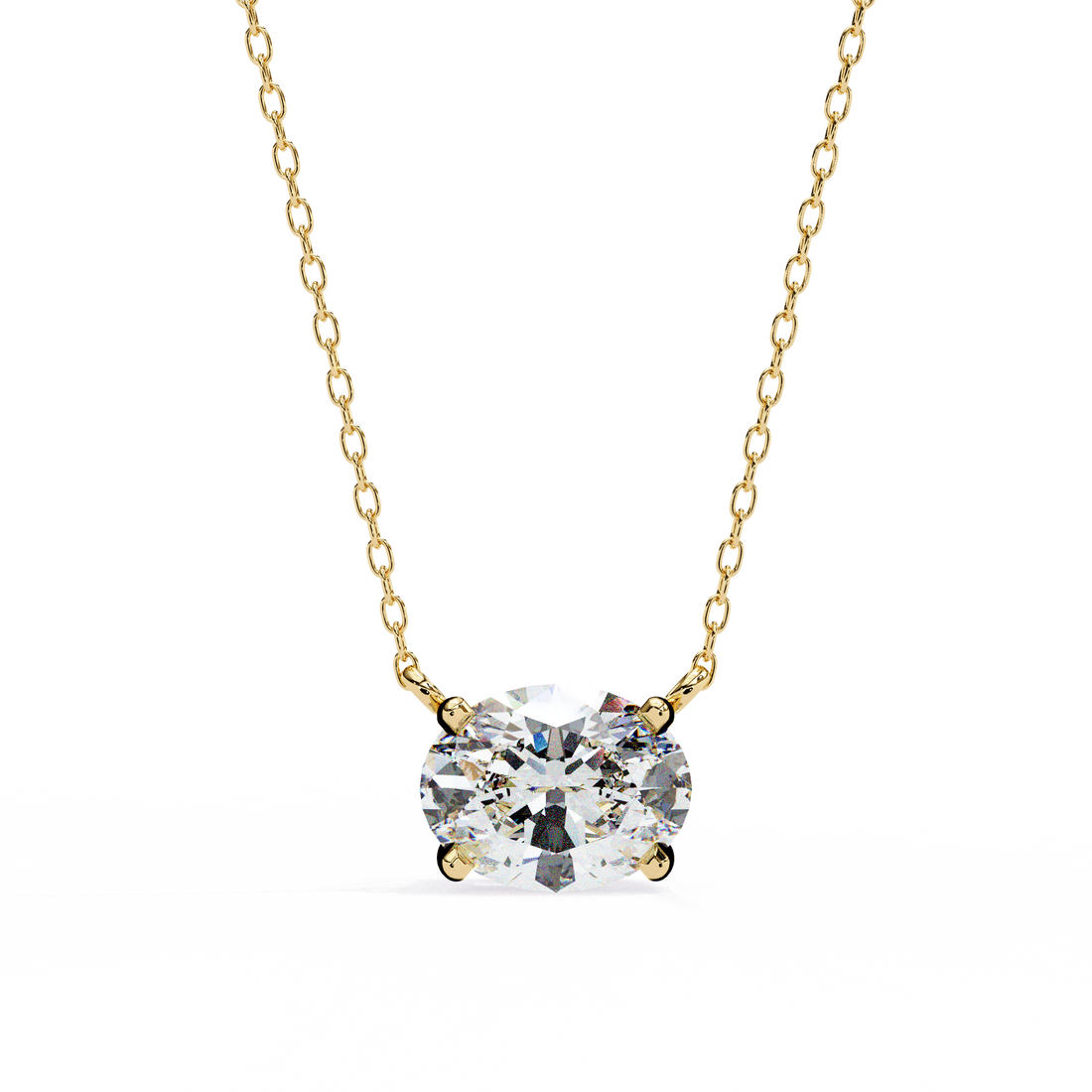 Pure Radiance Round-Cut Solitaire Necklace | 925 Sterling Silver