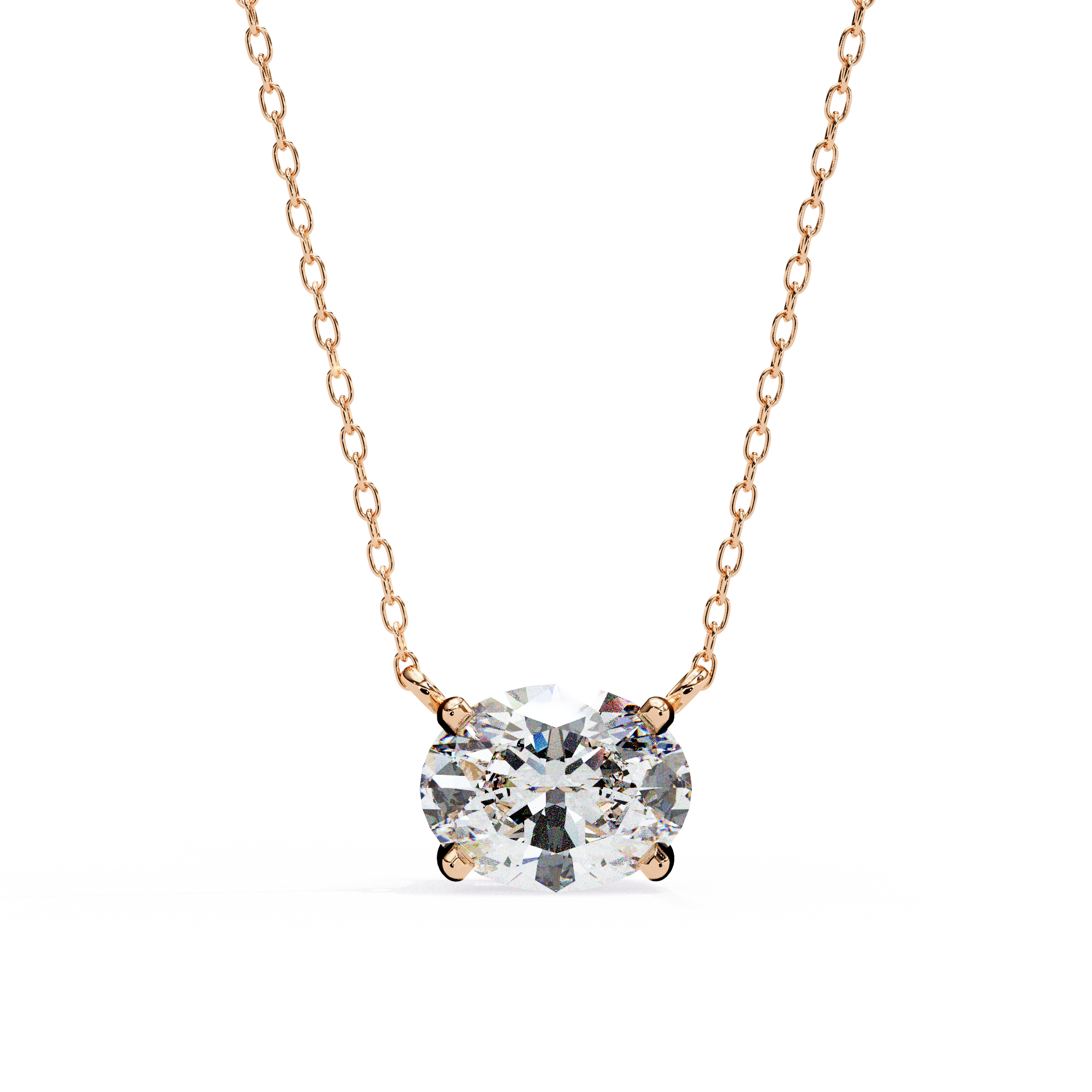 Pure Radiance Round-Cut Solitaire Necklace | 925 Sterling Silver