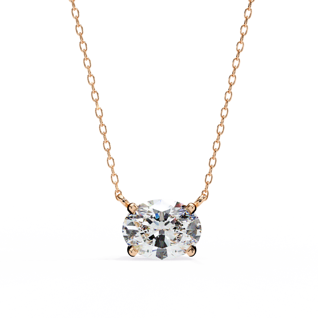 Pure Radiance Round-Cut Solitaire Necklace | 925 Sterling Silver