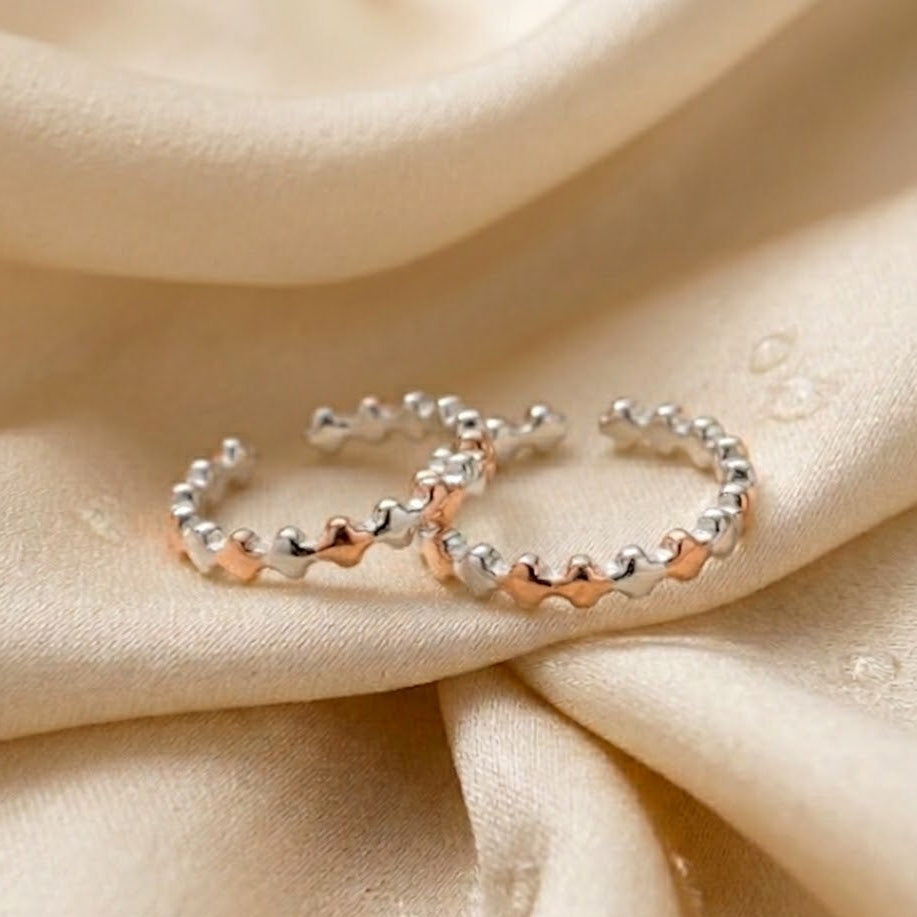 pure silver toe rings