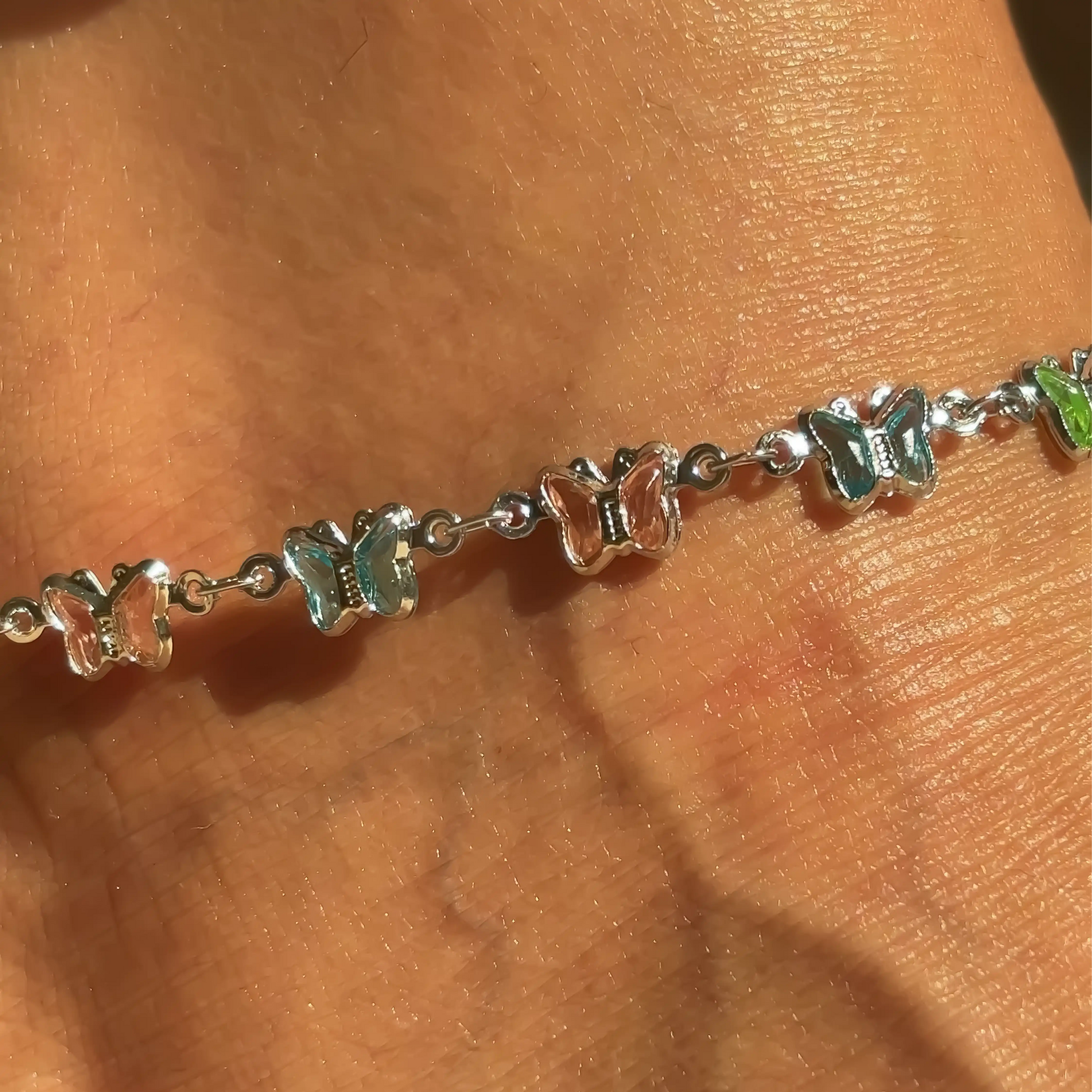 butterfly silver anklet price