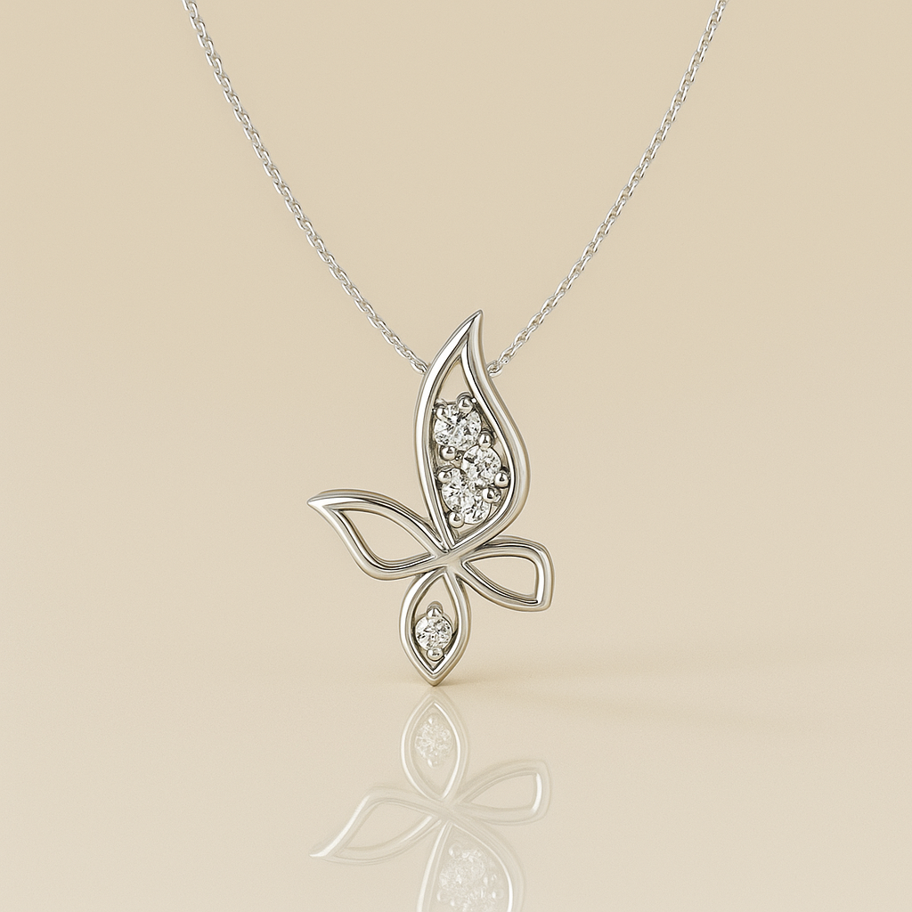 silver butterfly for women