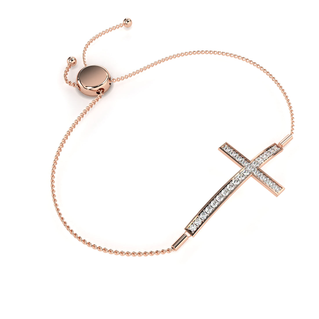 Celestial Cross Adjustable Silver Bracelet | 925 Pure Sterling Silver