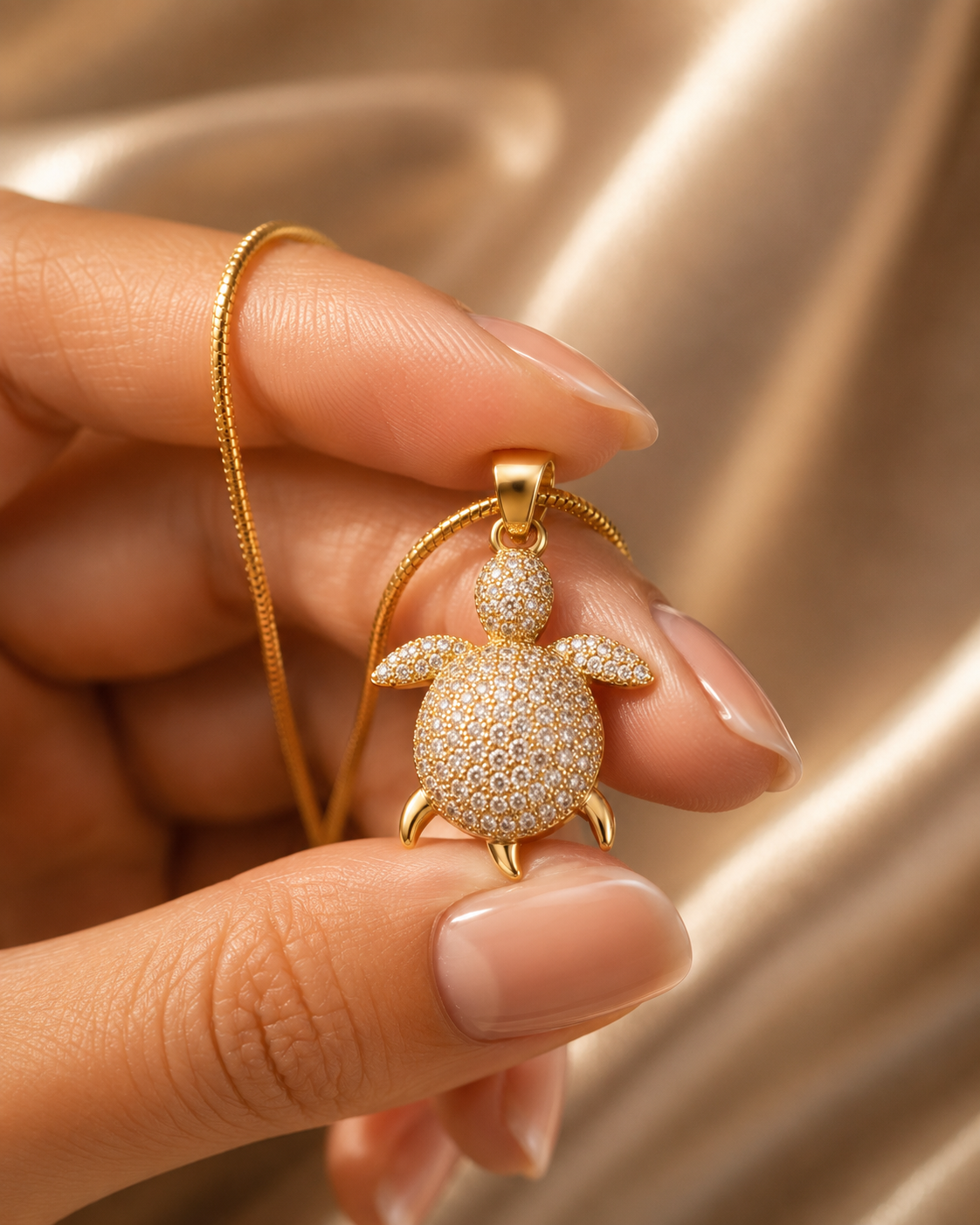Turtle Pendant Necklace for Women