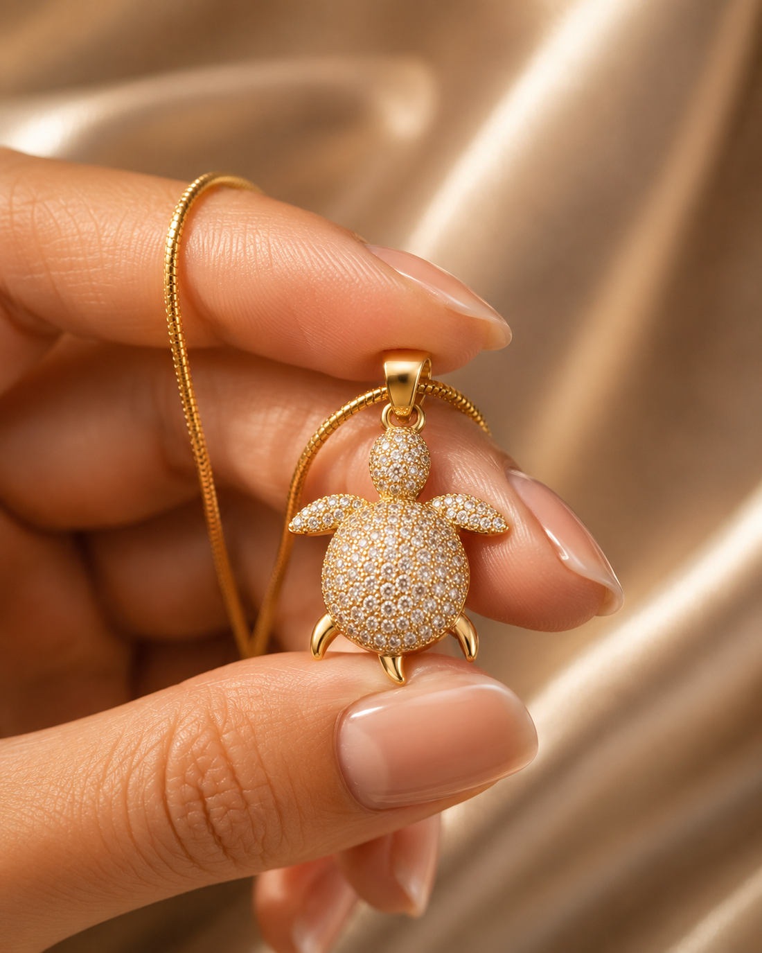 Turtle Pendant Necklace for Women