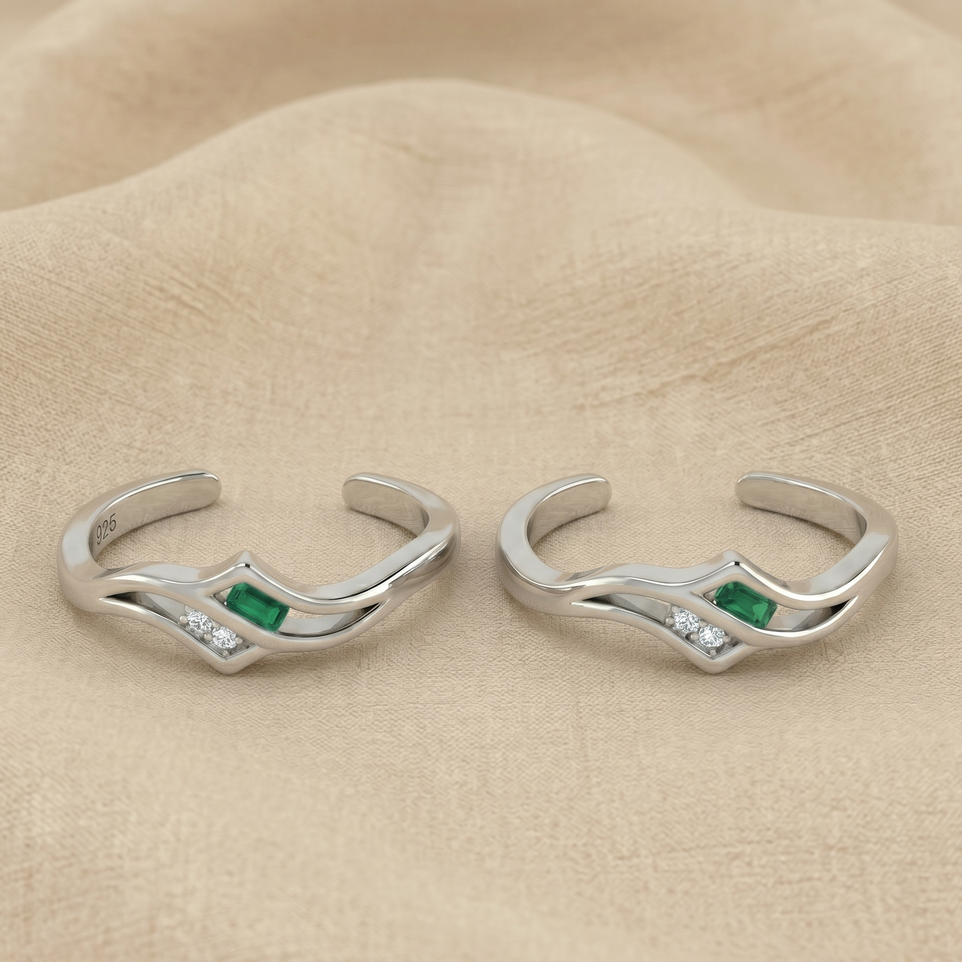 toe ring silver